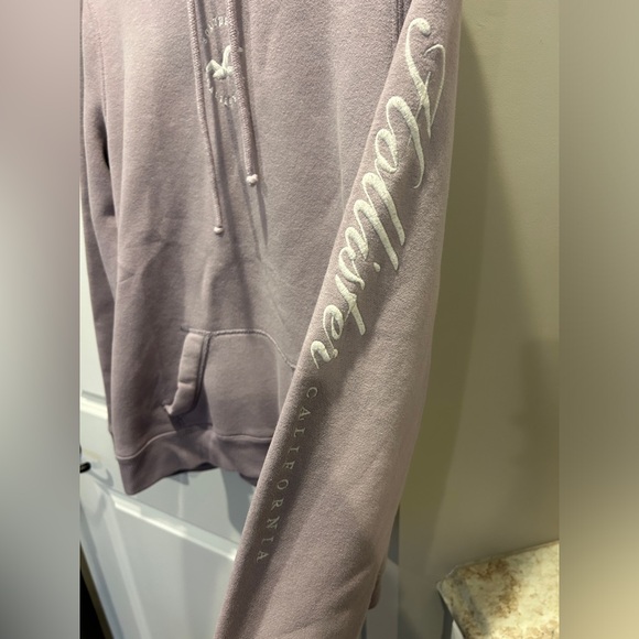 Hollister Hoodie Sweatshirt Purple Lilac Women’s Large - Picture 4 of 12